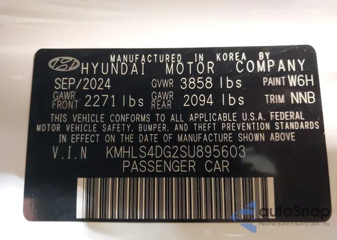 2025 Hyundai Elantra Sel Convenience from USA, damaged, VIN KMHLS4DG2SU895603